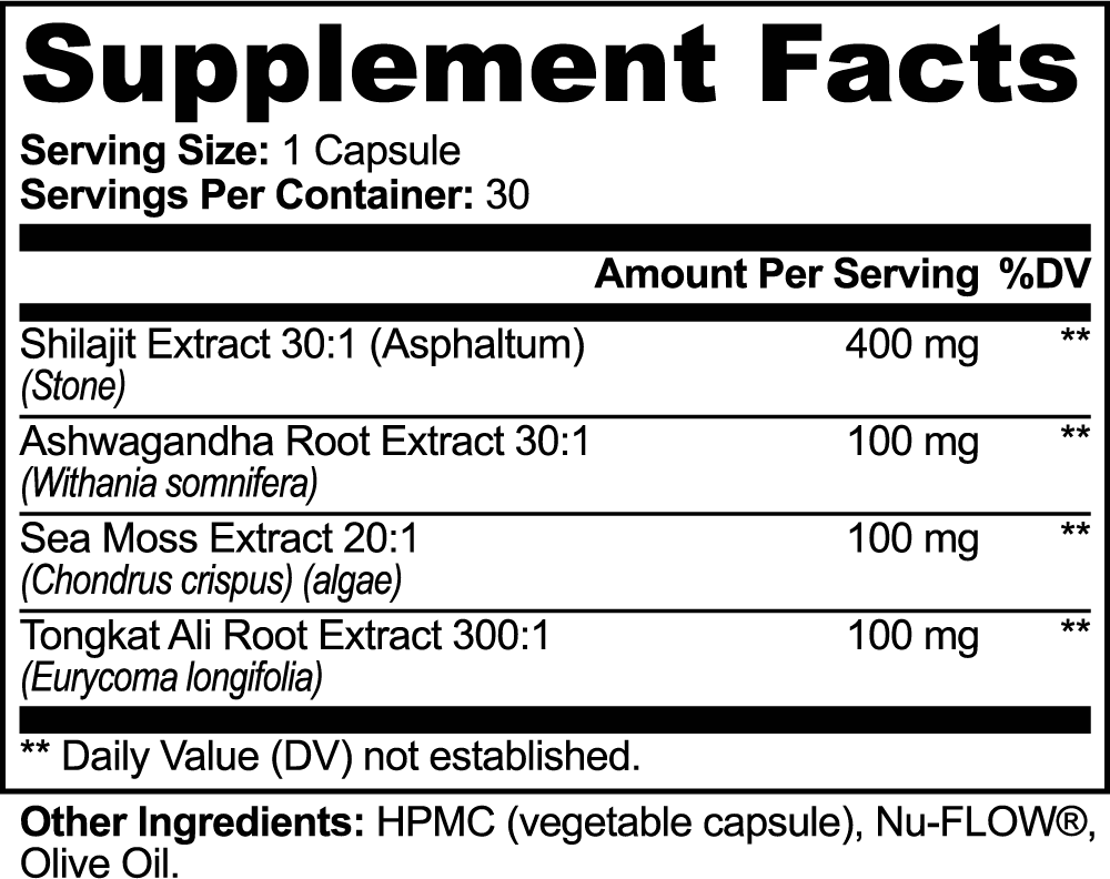 Shilajit Adaptogen Complex Blackpilled Shop