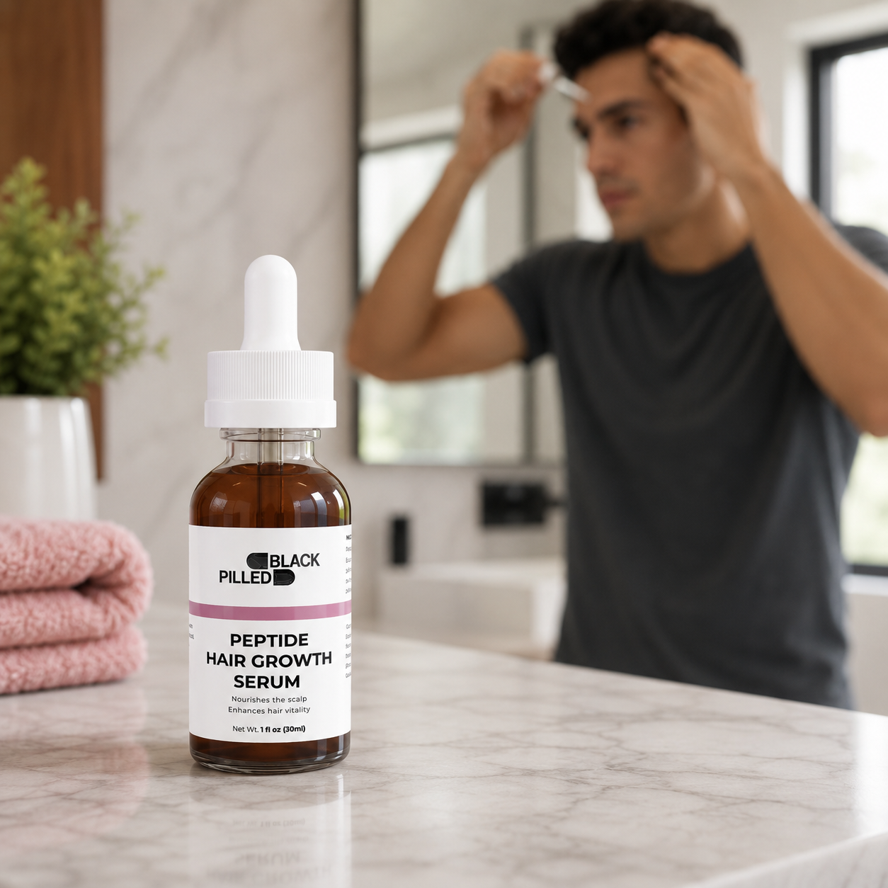 Peptide Hair Growth Serum Blackpilled Shop